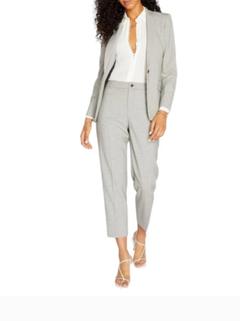 Club Monaco Borrem 2-Piece Suit Set – Pale Green Check Blazer & Trousers